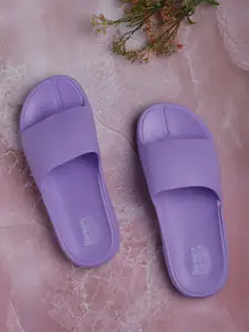 ICONICS Women Purple Croslite Sliders