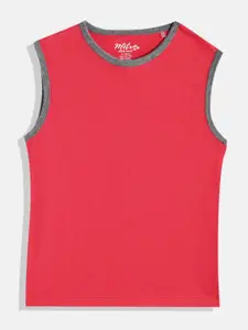 METRO KIDS COMPANY Boys Red Solid T-shirt