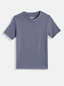 METRO KIDS COMPANY Boys Blue Solid T-shirt