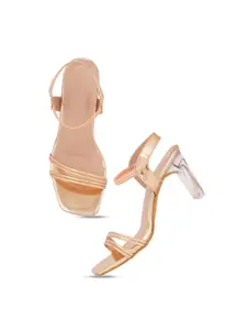 SCENTRA Champagne Party Block Heels