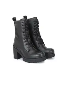 Delize Women Black Solid Chelsea Boots