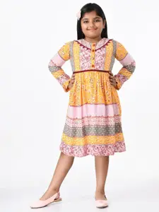 Bella Moda Multicoloured Ethnic Motifs Dress