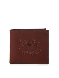 Polo Ralph Lauren Men Brown Leather Two Fold Wallet