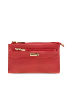 ESBEDA Women Red Solid Two Fold Wallet