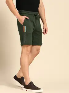 United Colors of Benetton Men Olive Green Shorts