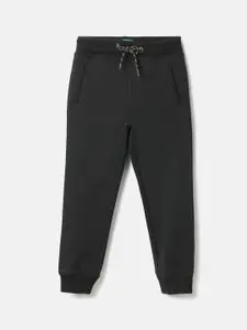 United Colors of Benetton Boys Black Solid Joggers