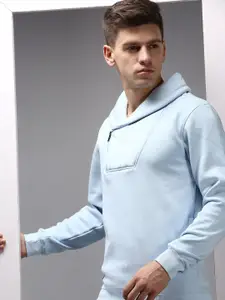 SHOWOFF Men Blue Cotton Sweatshirt