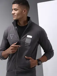 SHOWOFF Men Grey Cotton Sweatshirt