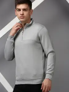 SHOWOFF Men Grey Cotton Sweatshirt