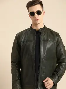 Being Human Solid Leather Jacket