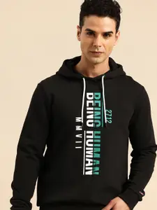 Being Human Brand Logo Printed Hooded Sweatshirt