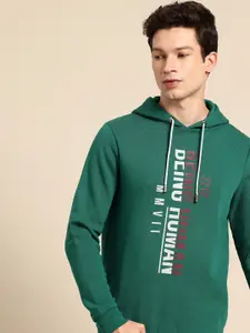 Being Human Brand Logo Printed Hooded Sweatshirt
