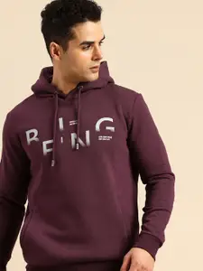 Being Human Typography Printed Hooded Sweatshirt