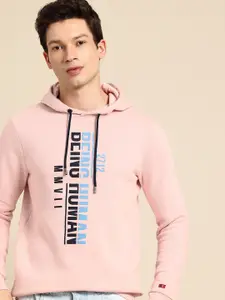 Being Human Brand Logo Printed Hooded Sweatshirt