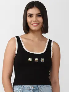 FOREVER 21 Woman Sleeveless Graphic Print Tops