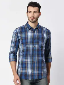 Pepe Jeans Men Yellow Tartan Checks Checked Cotton Casual Shirt