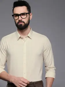 Louis Philippe Ath.Work Men Slim Fit Windowpane Checks Checked Semiformal Shirt