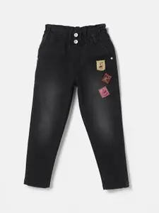 United Colors of Benetton Girls Black Light Fade Jeans