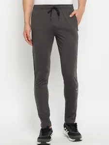 FirstKrush Men Grey Solid Cotton Track Pants