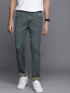 Louis Philippe Jeans Men Super Slim Fit Mid-Rise Light Fade Stretchable Jeans