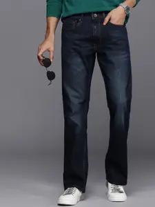 Louis Philippe Jeans Men Bootcut Low-Rise Light Fade Stretchable Jeans