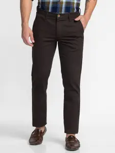 Oxemberg Men Olive Green Slim Fit Trouser