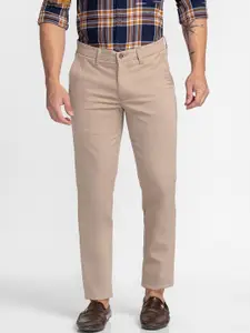 Oxemberg Men Beige Slim Fit Chinos