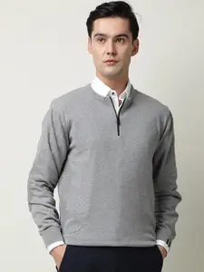 RARE RABBIT Men Rumbled Slim Fit Solid Sweater