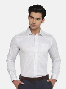 Blackberrys Printed Pure Cotton Slim Fit Formal Shirt