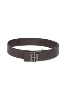 Tommy Hilfiger Men Brown Solid Leather Belt