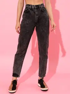 STREET 9 Women High-Rise Mom Fit Cropped Jeans