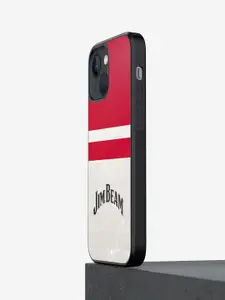 macmerise White & Red Printed Jim Beam Stripes Phone Back Case