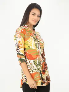 Mustard Women Yellow Floral Printed Casual Shirt