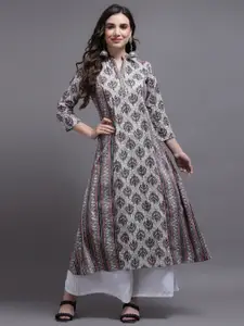 KALINI Printed A-Line Cotton Kurta