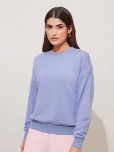 20Dresses Women Purple Pullover Sweatshirt