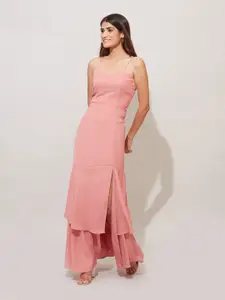 20Dresses Women Pink Slit Maxi Dress