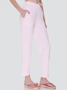 KEIKO Women Pink Printed Cotton Lounge Pant