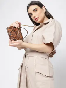 KLEIO  Mini Snake Printed Handbag with Sling