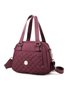 Diva Dale Textured Shoulder Bag with Quilted Handbags