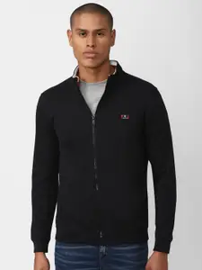 Van Heusen Sport Men Black Solid Sweatshirt