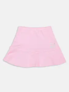 Puma Girls Pink Solid Prep Regular Fit Skirt