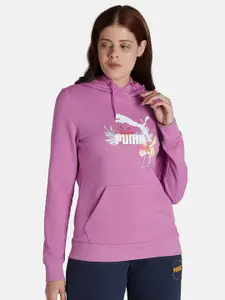 Puma Women FP Graphic Regular Fit Hoodie Sweatshirt