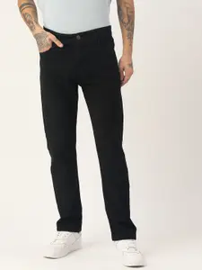 PARIS HAMILTON Men Black Solid Straight Fit Stretchable Jeans