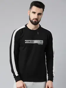 Proline Active Men Black Solid Sweatshirt