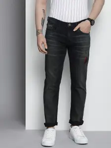 The Indian Garage Co Men Slim Straight Fit Stretchable Jeans