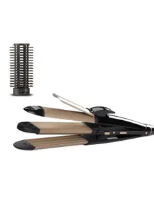 VEGA 4-In-1 Hair Styler - Straightening Brush+ Straightener+ Hair Curler+ Crimper VHSCC-05