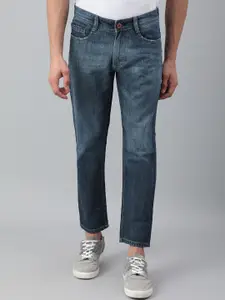 Code 61 Men Blue Cotton Slim Fit Low-Rise Light Fade Jeans
