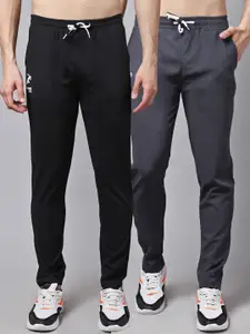 GRACIT Men Pack Of 2 Solid Track Pants