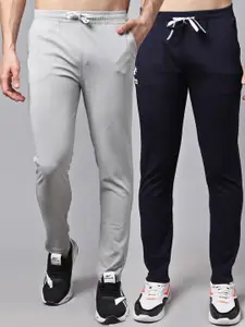 GRACIT Men Pack Of 2 Solid Running Track Pants