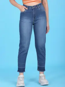 Flying Machine Women Blue Cotton High-Rise Light Fade Stretchable Jeans